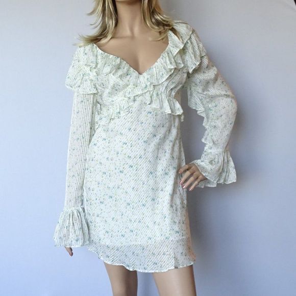 Free People Dresses & Skirts - Free People Sweetest Thing Ivory Mini Dress New 8